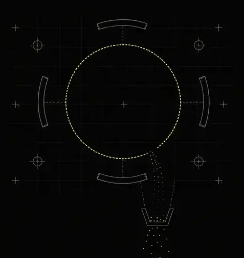 Abstract lime wireframe flywheel showing demand created but not captured