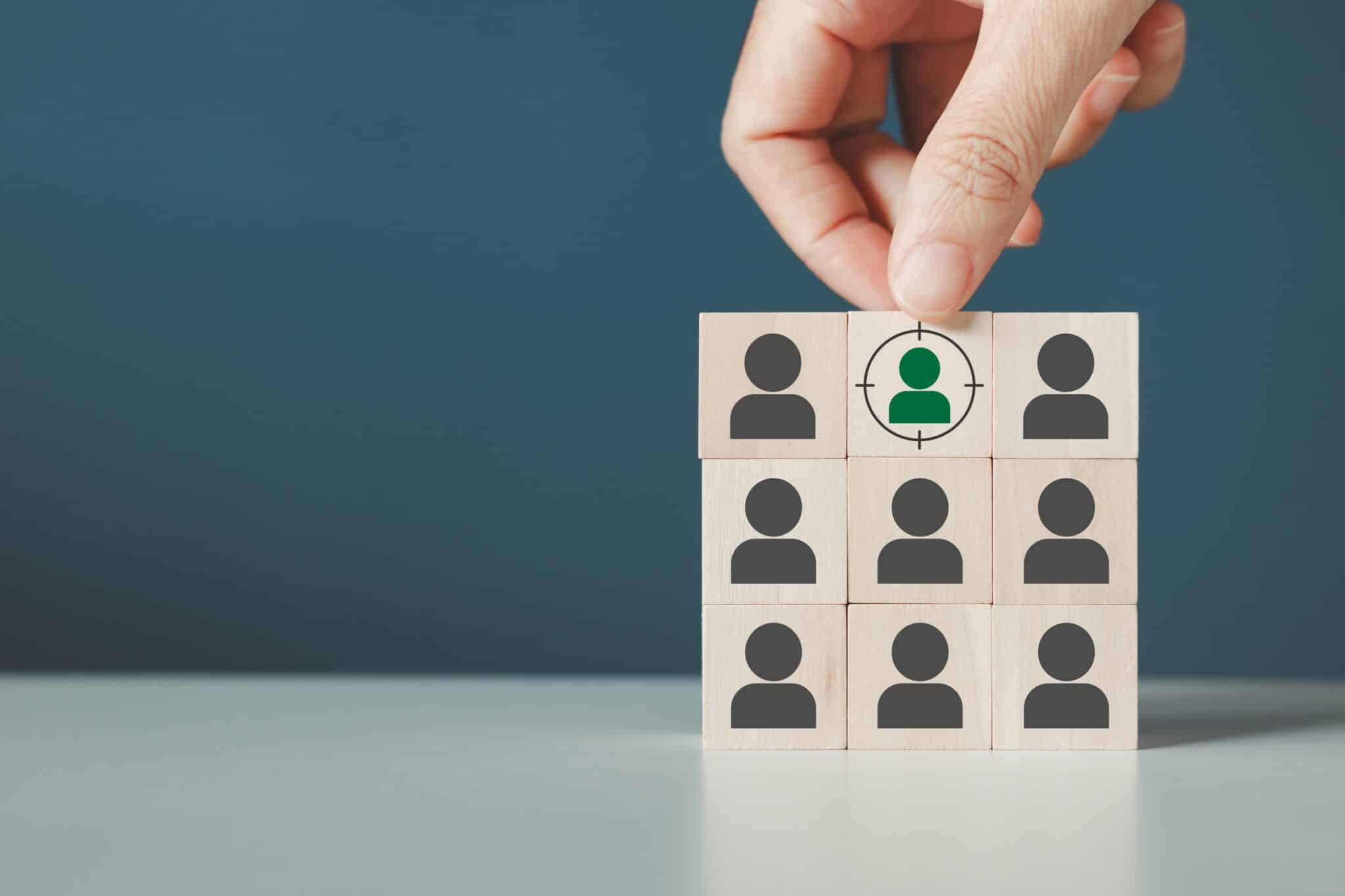 Stacked blocks with a target on it.