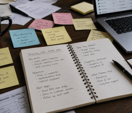 Messy Sales Rep Desk